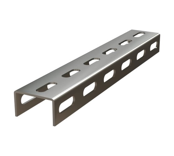 П-образный перфорированный средний профиль Hyperline TMS-NPS-1-50-30-1600-2,5-SZ 50x30x1600-2,5 мм 518477 1