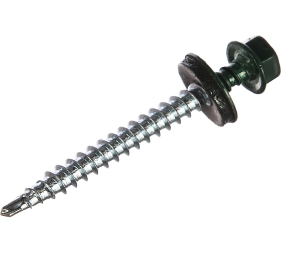 Кровельный саморез ГОСКРЕП 4.8х51 RAL 6005 зеленый мох, 40 шт. 2-0017630