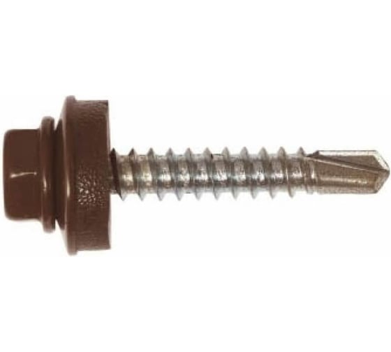 Кровельный саморез ГОСКРЕП  4.8х51, RAL 8017, коричневый шоколад, 180 шт., б.пл.конт. 1000 мл 2-0016910
