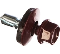 Кровельный саморез ГОСКРЕП 5.5х19 RAL 3005 красное вино, 300 шт., б.пл.конт. 1000 мл 2-0017030