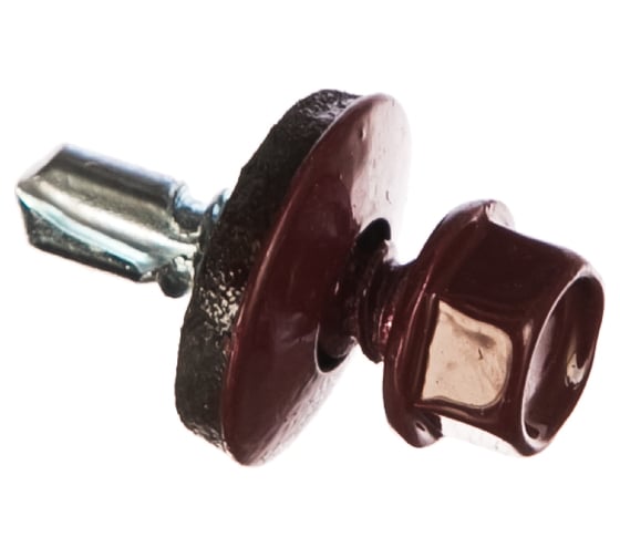 Кровельный саморез ГОСКРЕП 5.5х19 RAL 3005 красное вино, 300 шт., б.пл.конт. 1000 мл 2-0017030 1