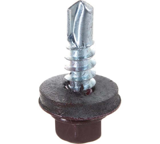 Кровельный саморез ГОСКРЕП 5.5х19 RAL 3005 красное вино, 300 шт., б.пл.конт. 1000 мл 2-0017030