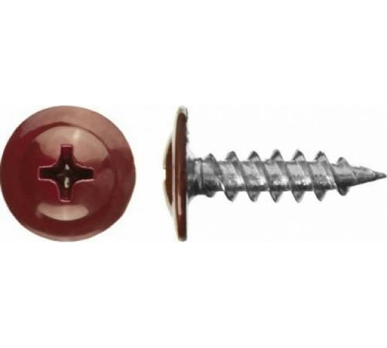 Саморез ГОСКРЕП ПШ 4,2х25 RAL 3005 винно-красный, 250 шт. 1-0017250 1