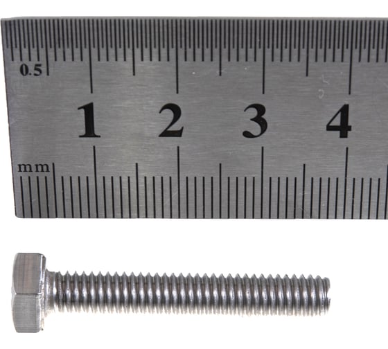 Болт Tech-Krep DIN933 6х35 ш.г. полен. рез. нерж.ст. А2, 4 шт. 141691