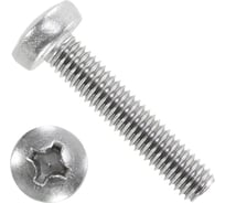 Винт Tech-Krep DIN7985 4X16 ЦИЛ.ГОЛ. КРЕСТ нерж.ст. A2, 10 шт. 141715