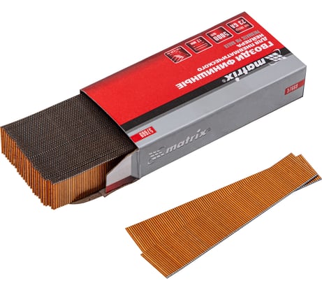 Шпильки финишные 23GA для пневматического нейлера 5000 шт MATRIX 57669