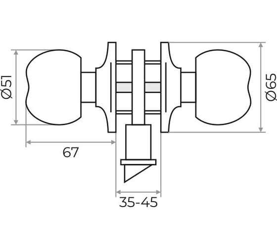 Защелка Marlok зш-03 фиксатор, золото 002956