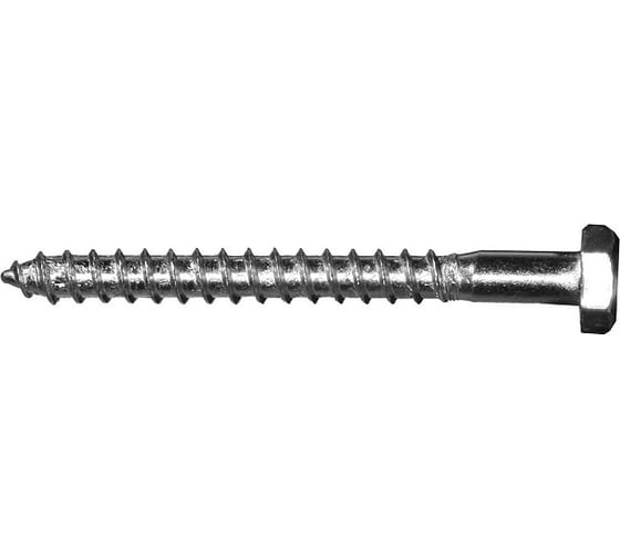 Сантехнический шуруп Tech-Krep DIN 571 с шестигр.гол.8х80 нерж.ст. А2 2шт 141817