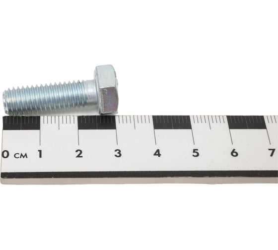 Болт ЦКИ DIN 933, М8x25 мм, 5.8, цинк, SW 13, 25 шт. 76429