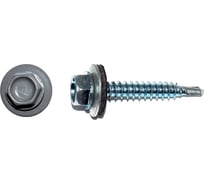 Саморез КРЕП-КОМП кровельный 4,8x19 RAL7024, серый графит К (250шт) ск48197024кф