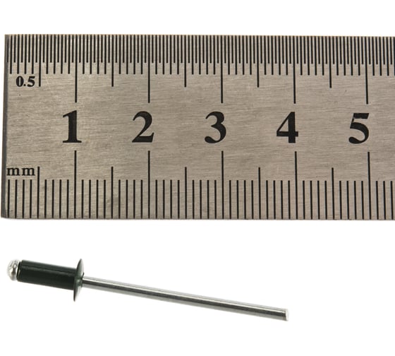 Заклепки вытяжные алюминиевые (50 шт; 3.2х8 мм; зеленые RAL 6005) КОБАЛЬТ 910-980