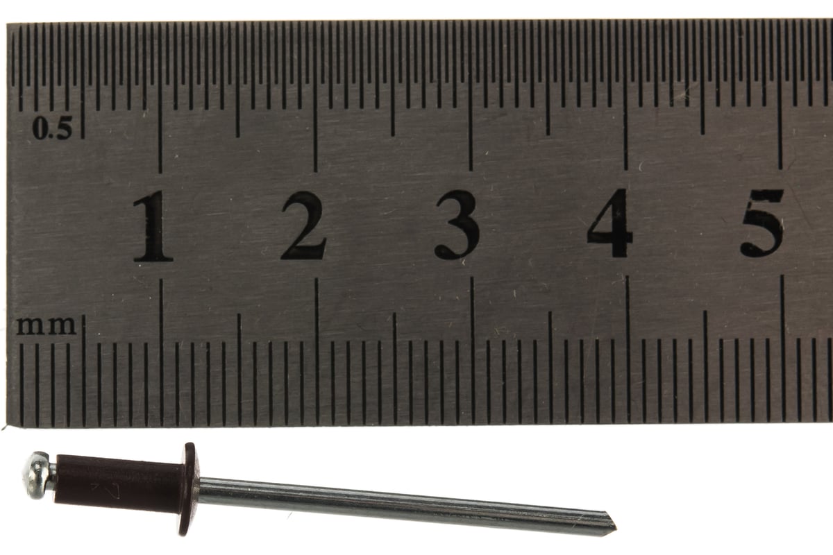  вытяжные алюминиевые (50 шт; 3.2х8 мм; коричневые RAL 8017 .