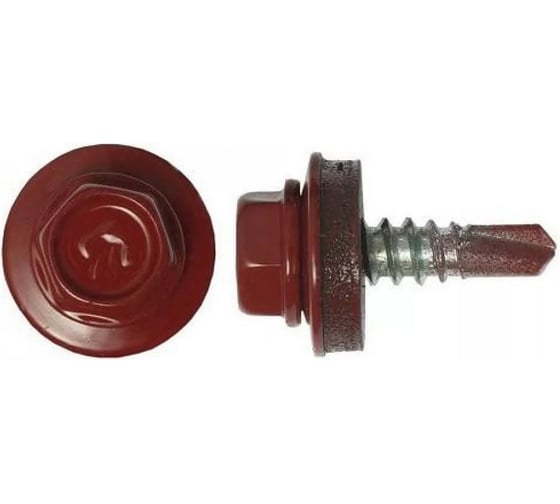 Кровельный саморез Kenner 5,5x19 RAL3005, красное вино 4000шт ск55193005 1