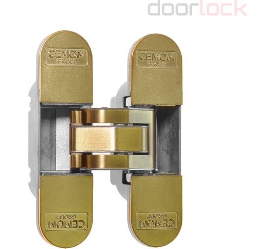Петля скрытая Cemom Moatti cemom estetic 80/a 3d 8038 бронза, регулируемая, вес полотна 80кг, 29x111,5мм 51522
