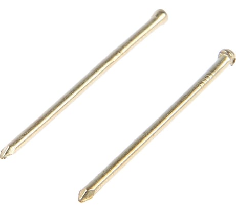 Финишные гвозди ТУНДРА krep 1.4x30 мм, латунированные, 50 шт. 7156491