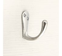Мебельный крючок ТУНДРА KM1003CP, однорожковый, цвет хром 1866152