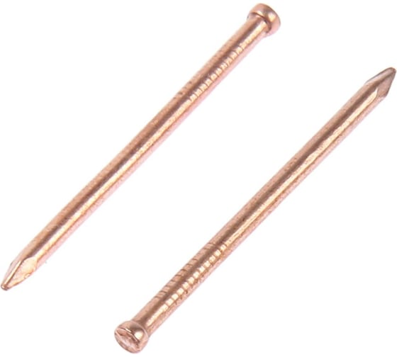 Финишные гвозди ТУНДРА krep 1.4x25 мм, омедненные, 50 шт. 7156495 1