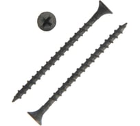 Саморез ТУНДРА PREMIUM потайной, 3.5x55 мм, крупная резьба, шлиц PH, фосфатированный, 1 кг 7381449