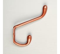 Мебельный крючок ТУНДРА двухрожковый КМ05SU, цвет медь 3853849
