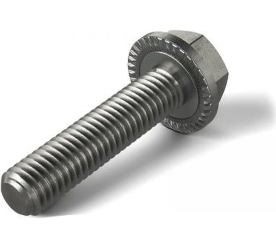 Болт с фланцем ЦКИ DIN 6921 М8x40, рифленый, 10.9, Ц, 25 шт. 23830