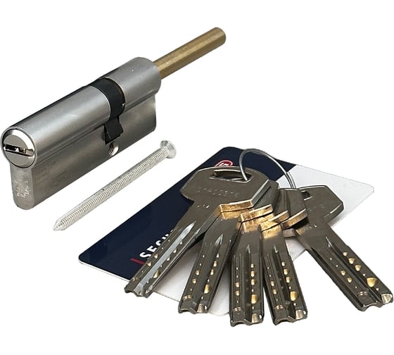 Цилиндровый механизм ABUS D12R491-27 ключ/шток 30-30 (60 мм) NI (5 key) 00032873 1