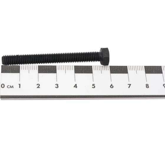 Болт Мир Крепежа ISO 4017/DIN 933, М6x55, 10.9, б/п, 5 шт. ЦБ-00092738