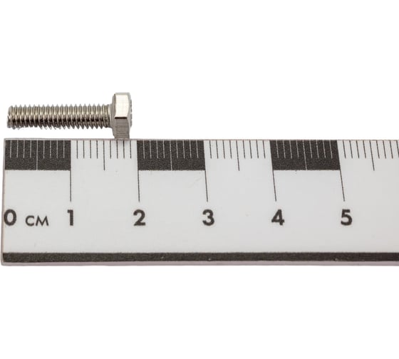 Болт Мир Крепежа ISO 4017/DIN 933, М4x16, А2, 5 шт. ЦБ-00092799
