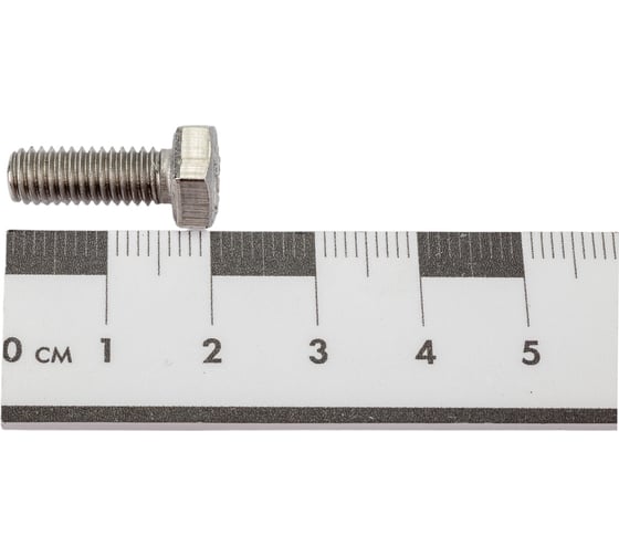 Болт Мир Крепежа ISO 4017/DIN 933, М6x16, А2, 10 шт. ЦБ-00093134
