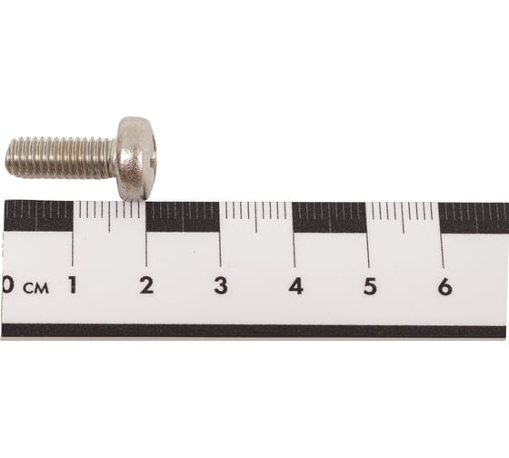 Винт Мир крепежа DIN 7985 М6x16, А2, 10 шт. ЦБ-00093053