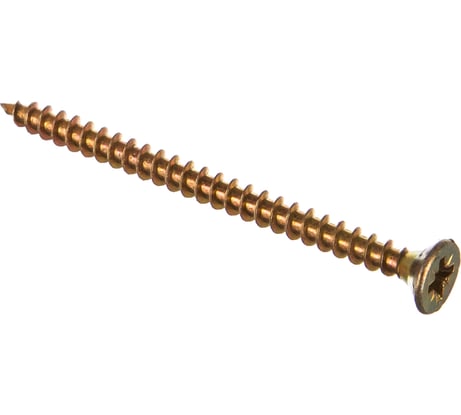 Шуруп для дерева Саморезик 6х80 универсальный потай, желтый цинк, Pz-3 150шт SYZ-6х80-150