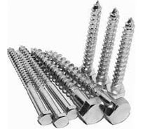 Шуруп Саморезик 10х120 шестигр, оцинк. DIN 571 20шт DIN571-10/120-20