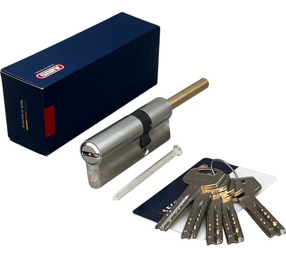 Цилиндровый механизм ABUS D12R491-27 ключ/шток 70-30 (100 мм) NI (5 key) 00032875