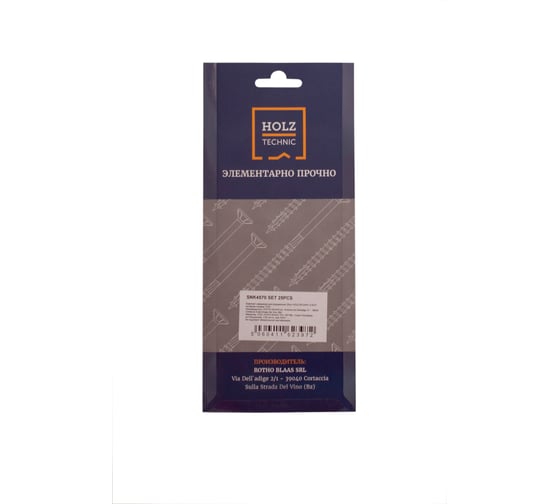 Комплект конструкционных саморезов HOLZTECHNIC 25шт 4.5х70 потайная головка TX20 SNK4570 SET 25PCS