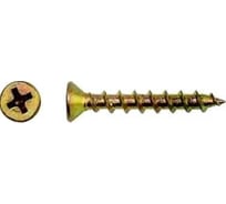 Шуруп для дерева Саморезик 3х25 универсальный потай, желтый цинк, Pz-1 1000шт SYZ-3х25-1000