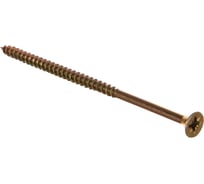 Шуруп для дерева Саморезик 5х100 универсальный потай, желтый цинк, Pz-2 150шт SYZ-5х100-150