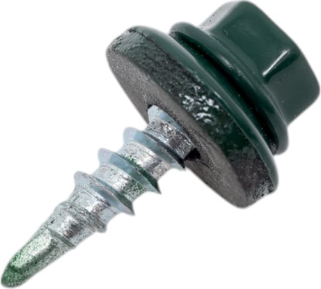 Кровельный саморез Саморезик 4,8х19 RAL6005 зеленый мох 250шт SKRAL6005-4,8х19-250