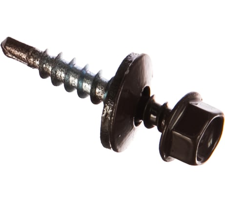 Кровельный саморез Саморезик 4,8х29 RAL8017 коричневый шоколад 250шт SKRAL8017-4,8х29-250