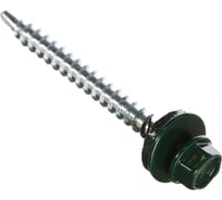 Кровельный саморез Саморезик 4,8х38(35) RAL6005 зеленый мох 250шт SKRAL6005-4,8х38-250 SKRAL6005-4,8х35-250