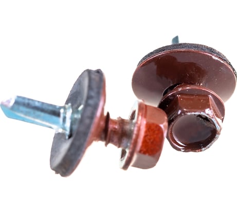 Кровельный саморез Саморезик 5,5х19 RAL8017 коричневый шоколад 250шт SKRAL8017-5,5х19-250