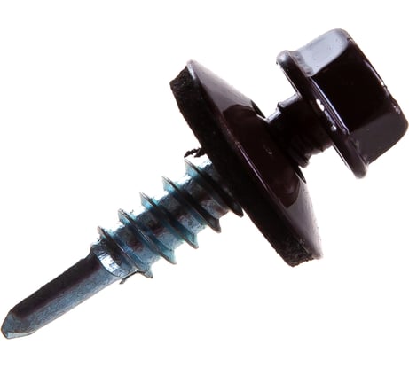 Кровельный саморез Саморезик 5,5х25 RAL8017 коричневый шоколад 250шт SKRAL8017-5,5х25-250