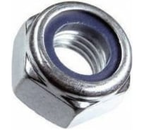Гайка М10 со стопорным кольцом Саморезик оцинк. DIN 985 60шт DIN985-М10-60
