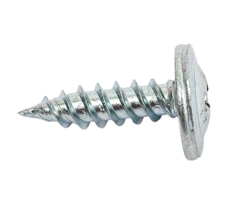 Саморез с пресс-шайбой по металлу 4,2х16 Саморезик полусфера, оцинков, острый 1кг SWPSHO-4,2х16-1