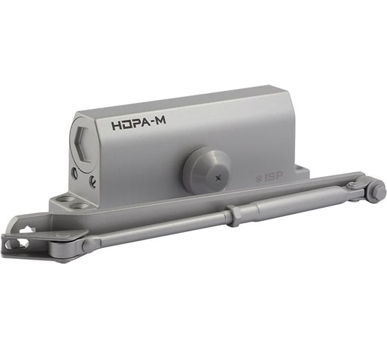 Дверной доводчик НОРА-М Isparus 450 (от 120 до 170кг) морозостойкий - Серый 19298