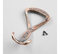 Мебельный крючок ТУНДРА КМ307AC, трехрожковый, цвет медь 3609808