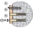 Фасадный дюбель ЕВРОПАРТНЕР KAT 10х115 с шурупом HEX SW13 T40 ZN, 500 шт. 75833500 2