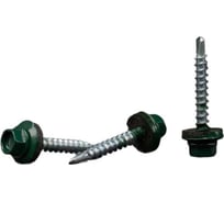 Кровельные саморезы BOWT ral 6005, 4.8x35 мм, 300 шт. R02759