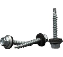 Кровельные саморезы BOWT белый цинк, 4.8x35 мм, 300 шт. R02725