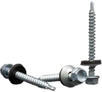 Кровельные саморезы BOWT белый цинк, 4.8x51 мм, 50 шт. R02732