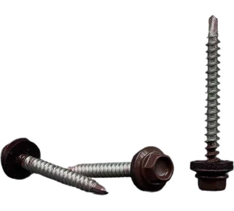 Кровельные саморезы BOWT ral 8017, 4.8x51 мм, 50 шт. R02800