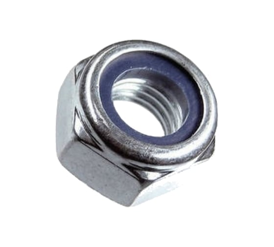 Гайка с нейлоновым кольцом Зубр DIN 985, M14, 5 кг, кл.пр. 6, оцинкованная 303580-14
